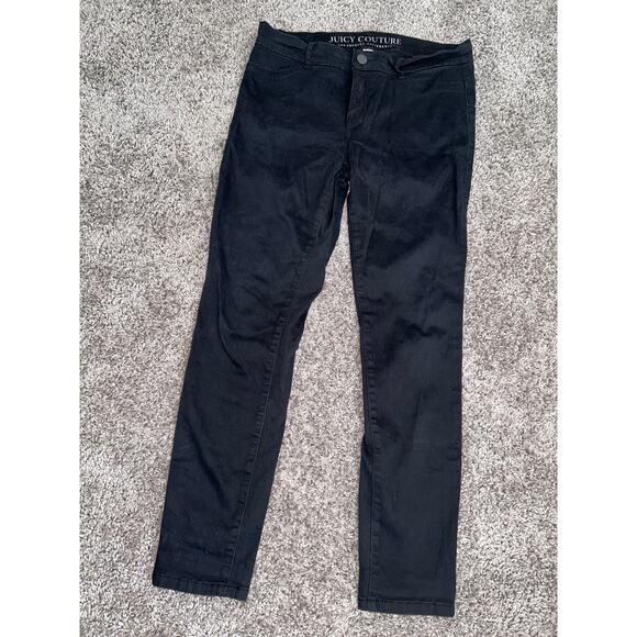 Juicy couture Los Angeles black size 10 jean‎ Jegging stretch skinny - Picture 1 of 8